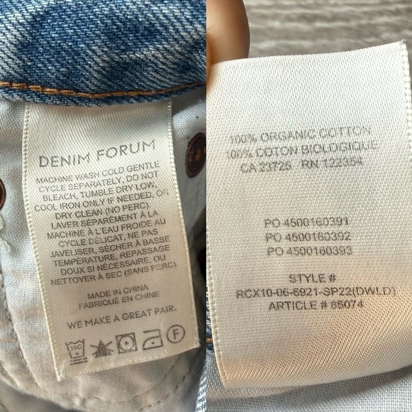 Denim Forum The Yoko Hi-rise Mid-thigh Denim Short - Picture 12 of 15